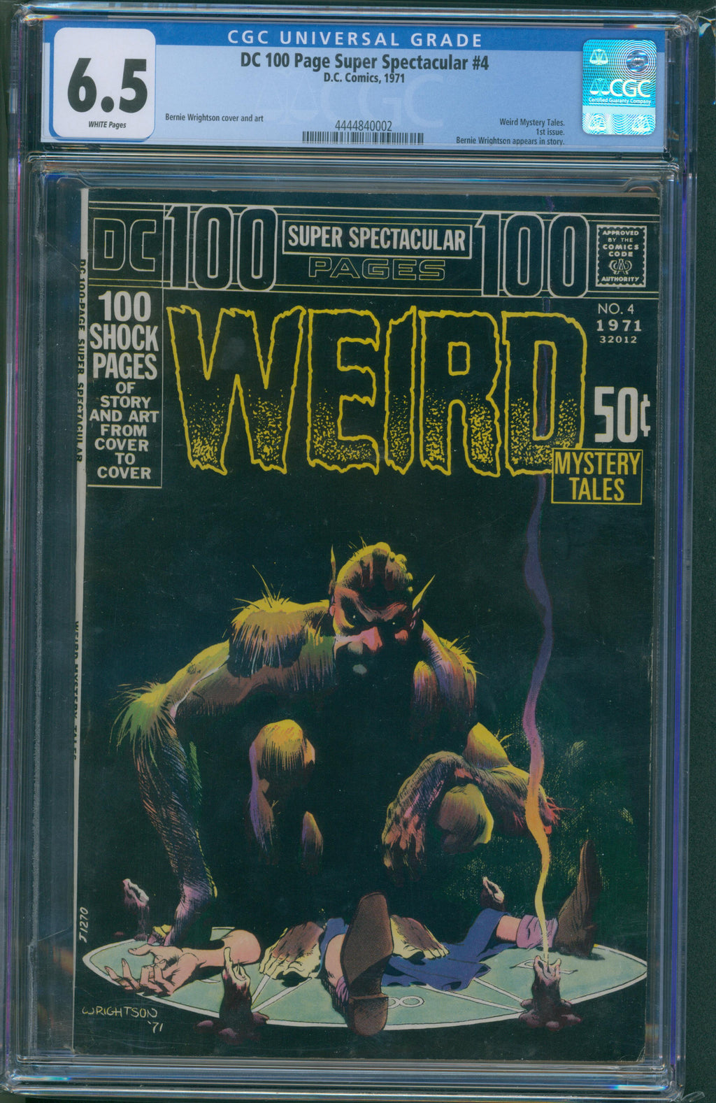 DC 100 Page Super Spectacular #4 (1971) CGC 6.5 – Bernie Wrightson Weird Mystery Tales Cover