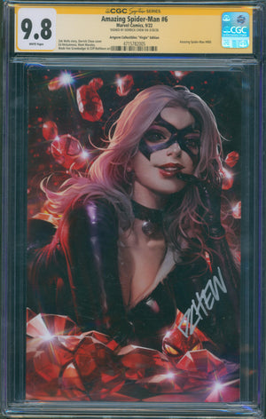 Amazing Spider-Man #6 (2022) CGC SS 9.8 – Derrick Chew Signed Artgerm Collectibles Virgin Edition