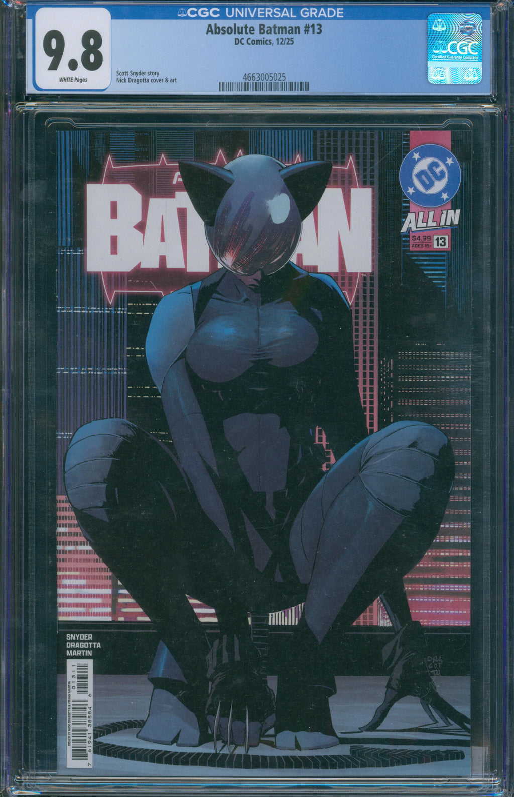 Absolute Batman #13 (2025) CGC 9.8 – Nick Dragotta Cover