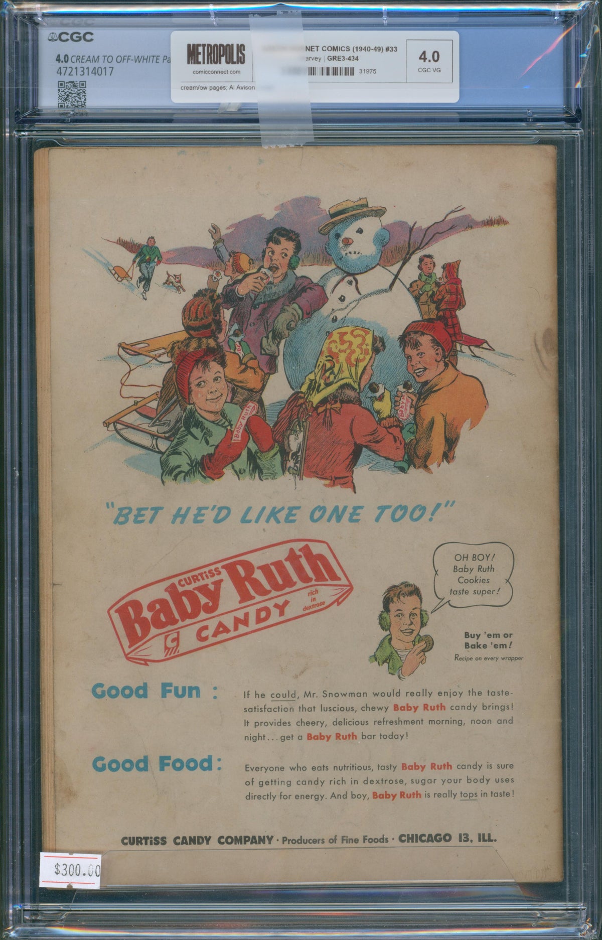 Green Hornet Comics #33 (1947) CGC 4.0 – Al Avison Cover