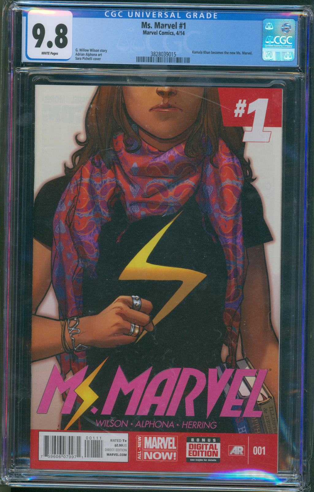 Ms. Marvel #1 (2014) CGC 9.8 – Kamala Khan