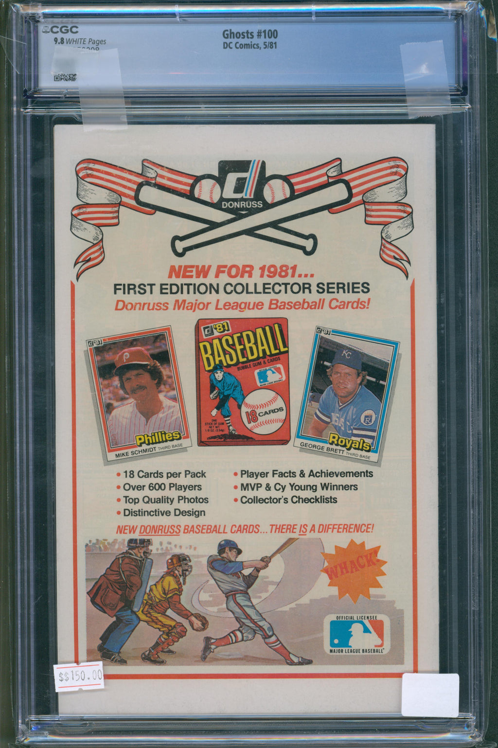 Ghosts #100 (1981) CGC 9.8 – Infinity Cover, White Pages