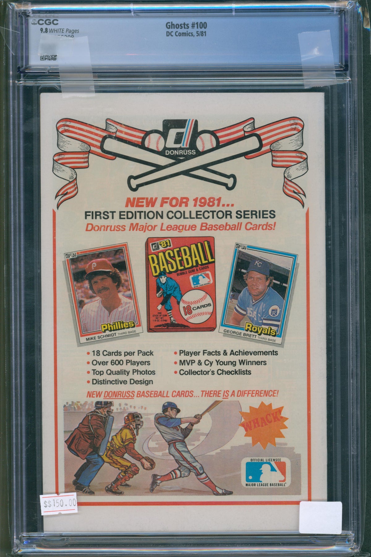 Ghosts #100 (1981) CGC 9.8 – Infinity Cover, White Pages