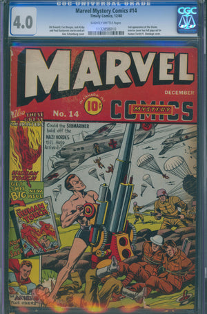 Marvel Mystery Comics #14 (1940) CGC 4.0 – Slightly Brittle Pages