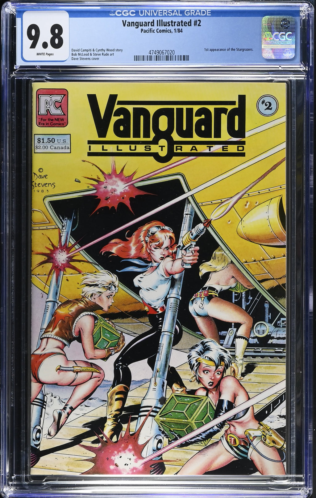 Vanguard Illustrated #2 (1984) CGC 9.8 – Dave Stevens Cover