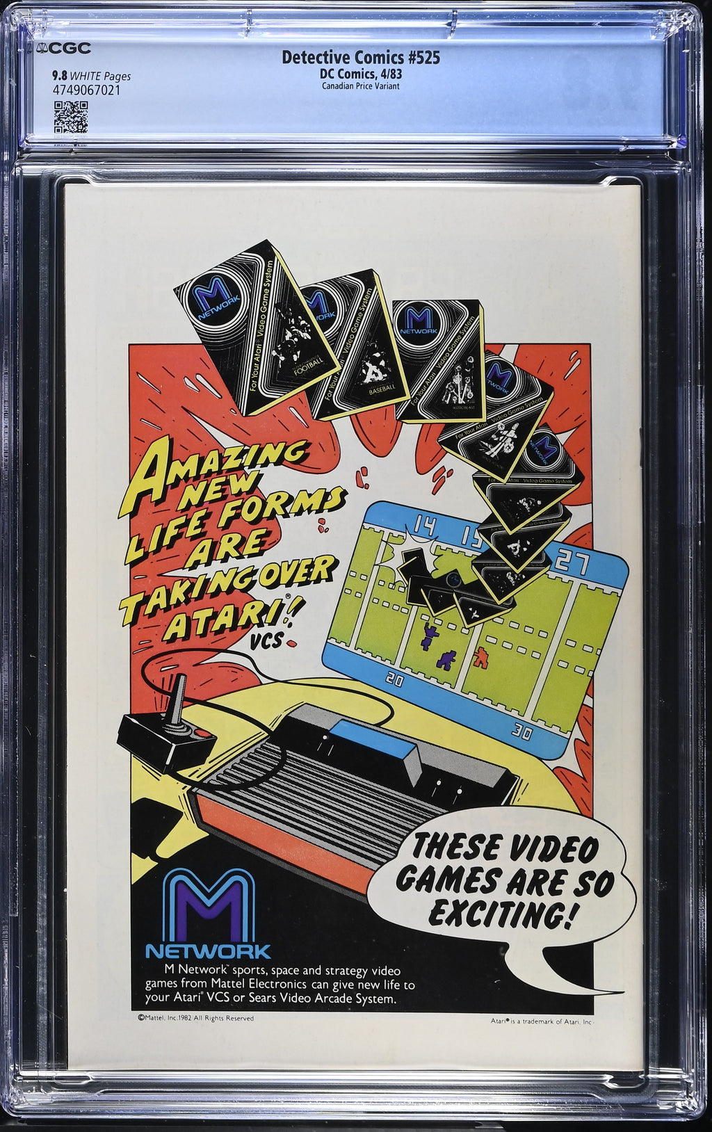 Detective Comics #525 (1983) CGC 9.8 – Canadian Price Variant