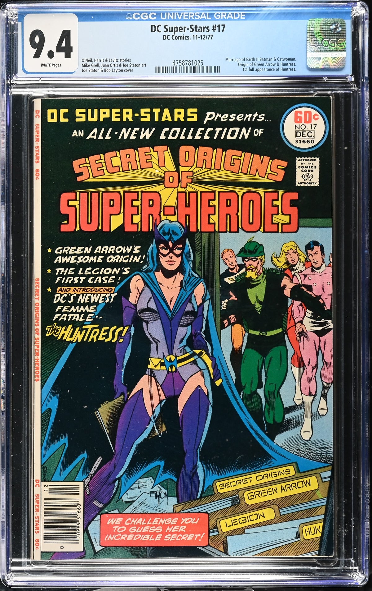 DC Super-Stars #17 (1977) CGC 9.4 – First Huntress Appearance