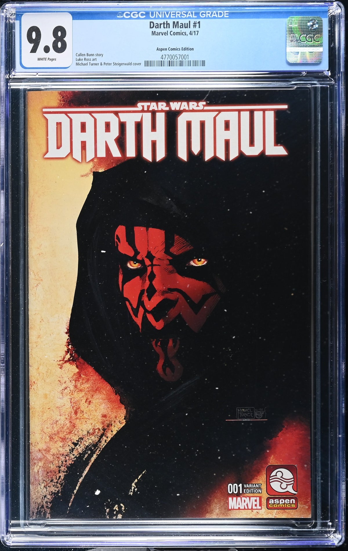 Darth Maul #1 (2017) CGC 9.8 – Aspen Comics Edition