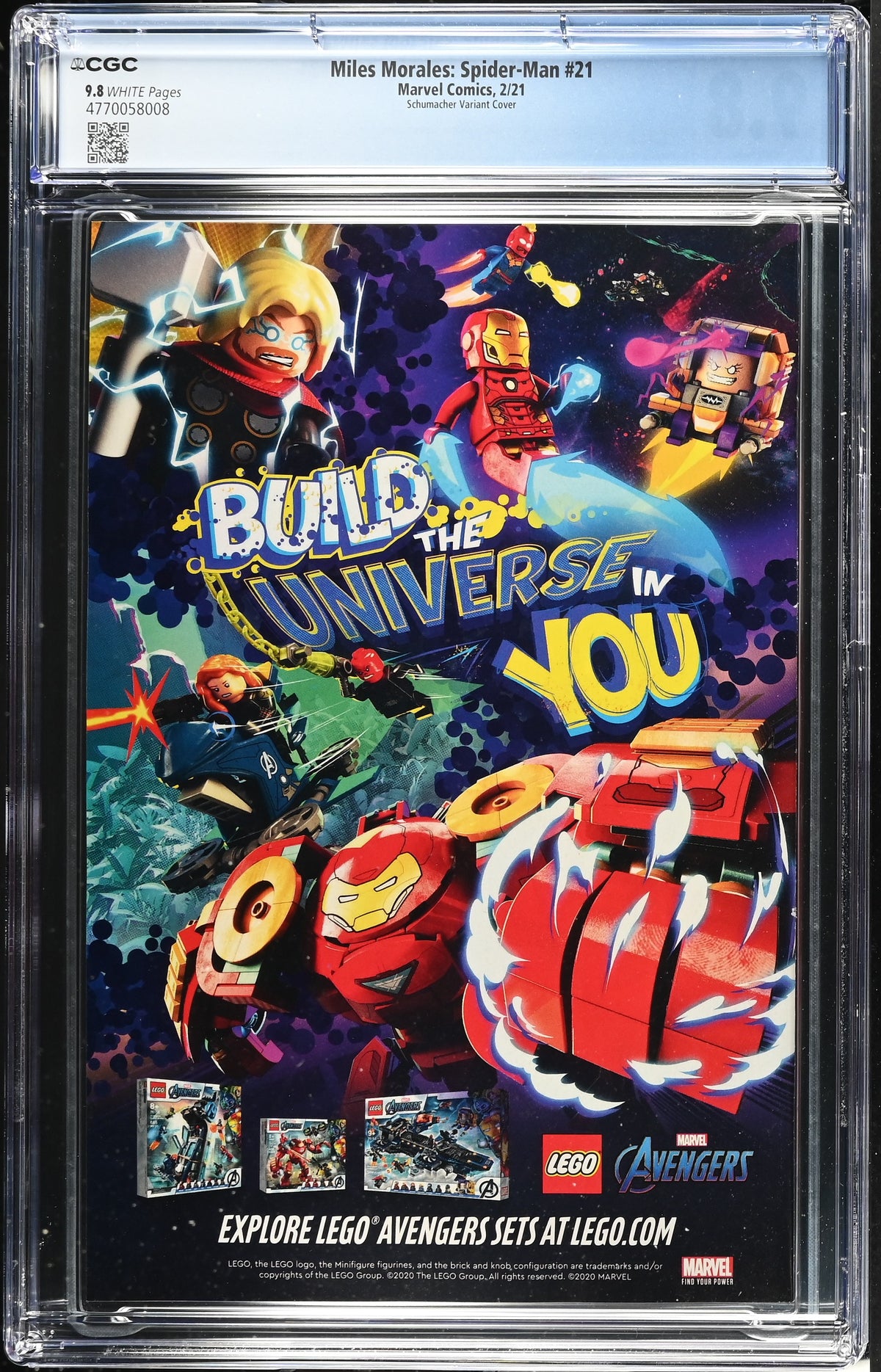 Miles Morales: Spider-Man #21 (2021) CGC 9.8 – Schumacker Variant Cover