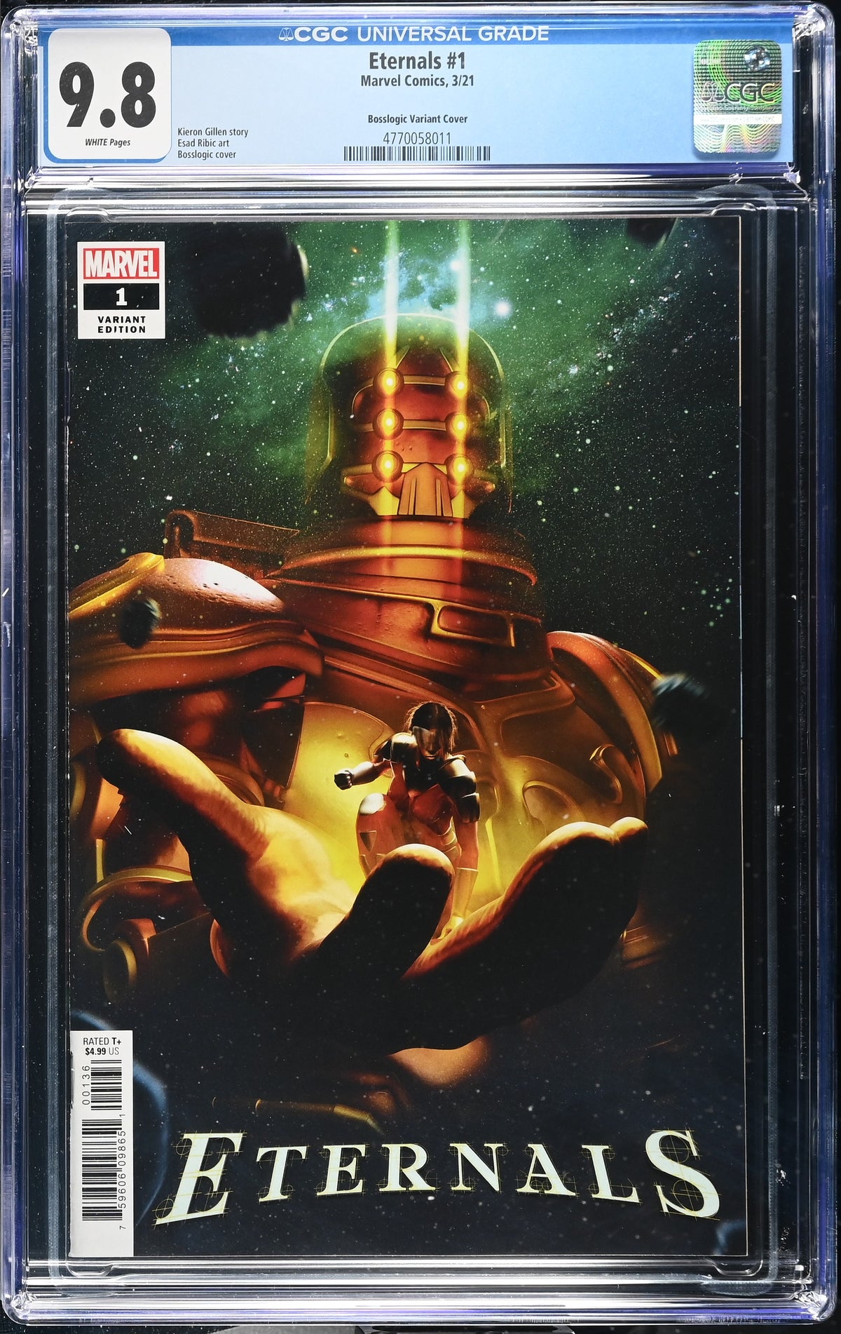 Eternals #1 (2021) CGC 9.8 – Bosslogic Variant Cover