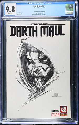 Darth Maul #1 (2017) CGC 9.8 – Aspen Comics Sketch Edition