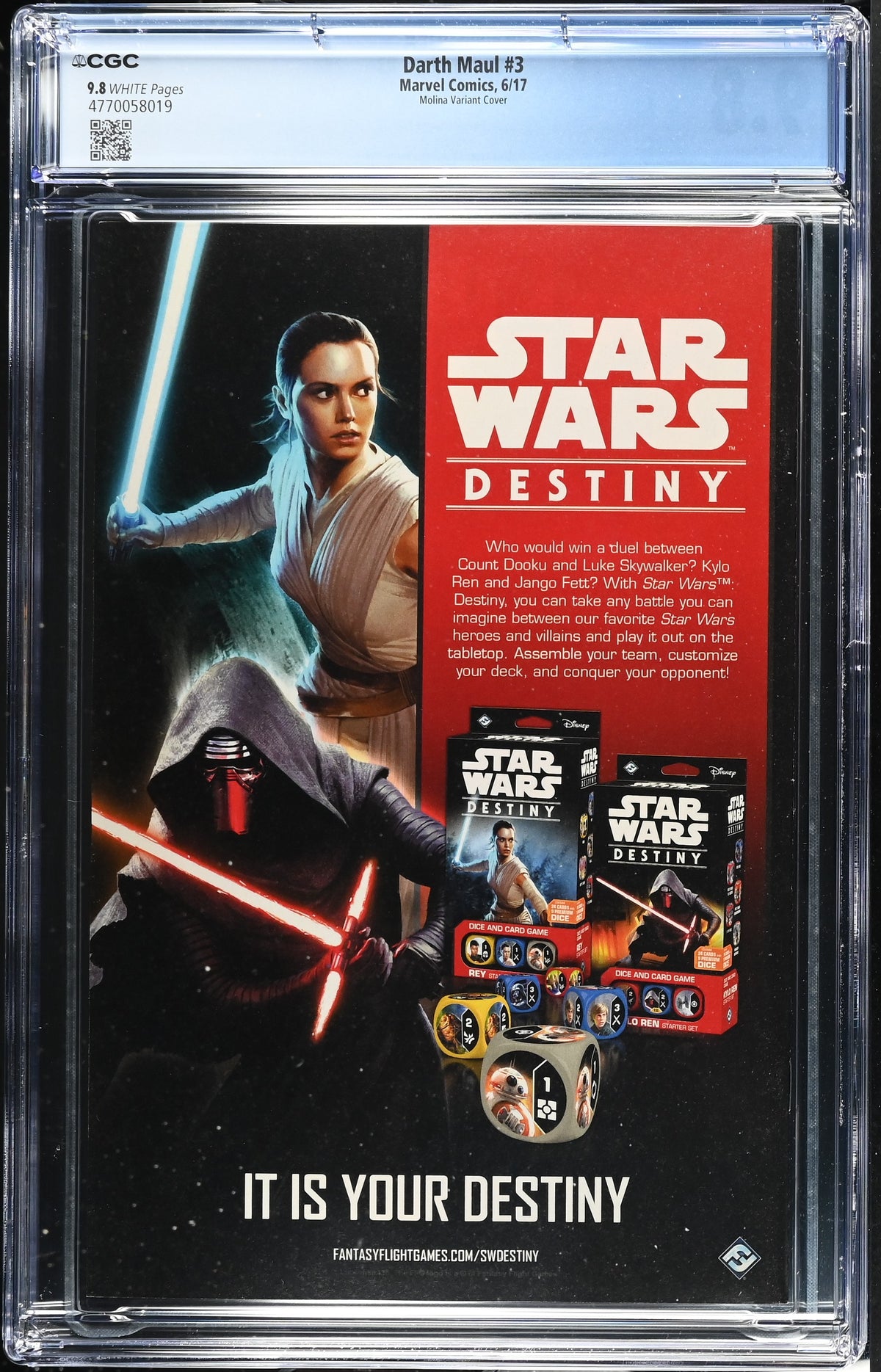Darth Maul #3 (2017) CGC 9.8 – Jorge Molina Variant Cover