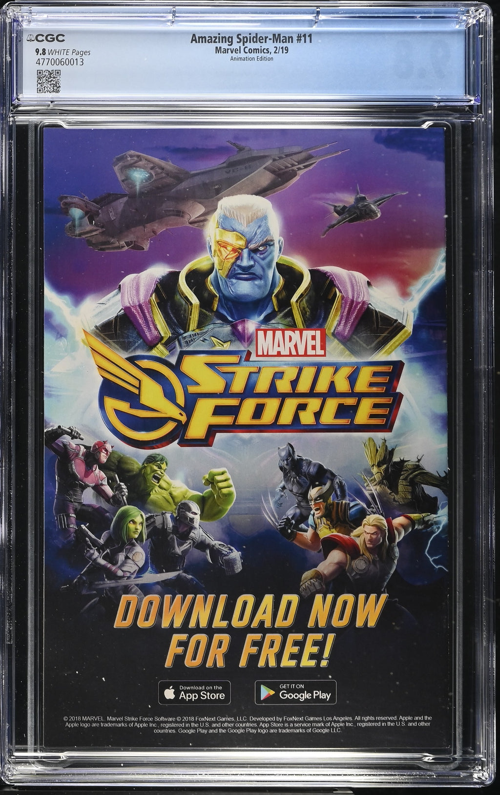 Amazing Spider-Man #11 (2019) CGC 9.8 – Animation Edition