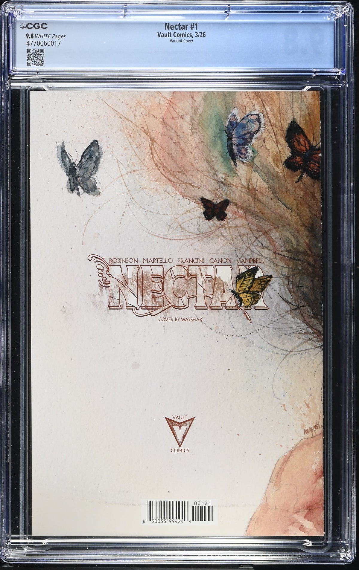 Nectar #1 (2026) CGC 9.8 – Jonathan Wayshak Wraparound Variant