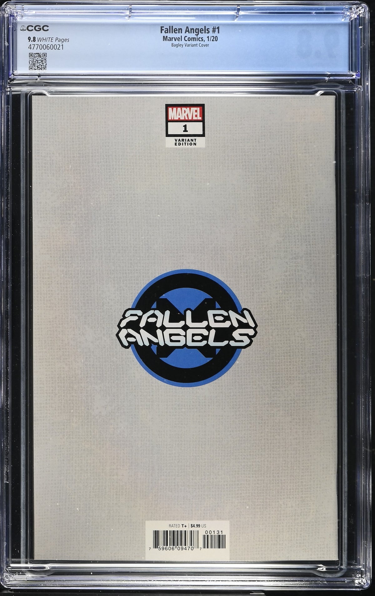 Fallen Angels #1 (2020) CGC 9.8 – Bagley Virgin Variant