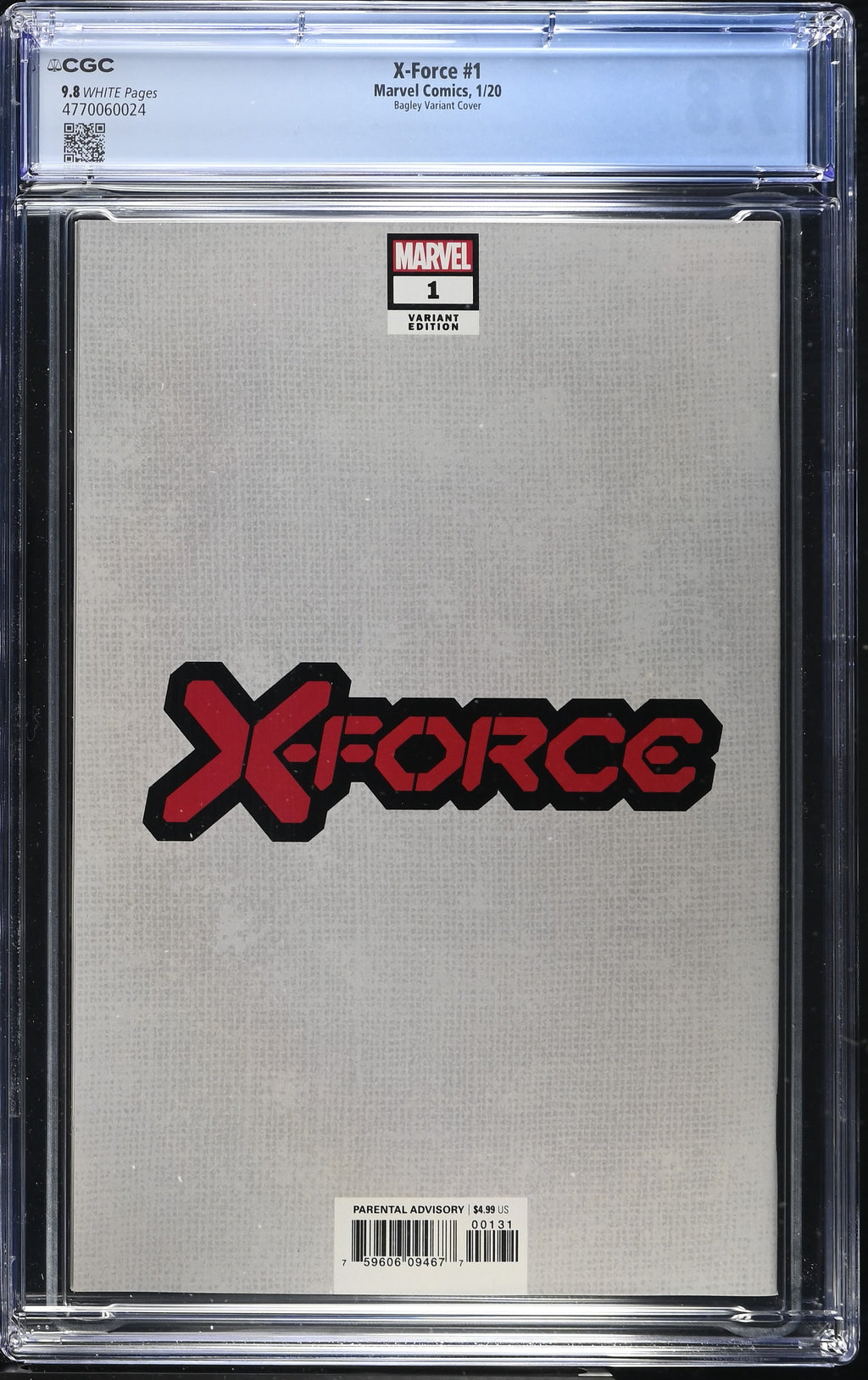 X-Force #1 (2020) CGC 9.8 – Bagley Virgin Variant