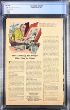 Incredible Hulk #1 (1962) CGC 5.0 – Off-White to White Pages
