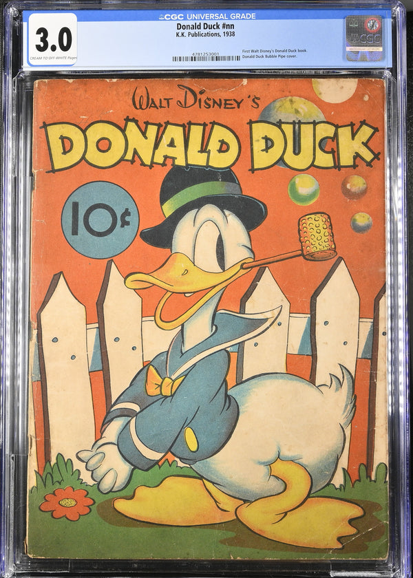 Donald Duck #nn (1938) CGC 3.0 – Bubble Pipe Cover