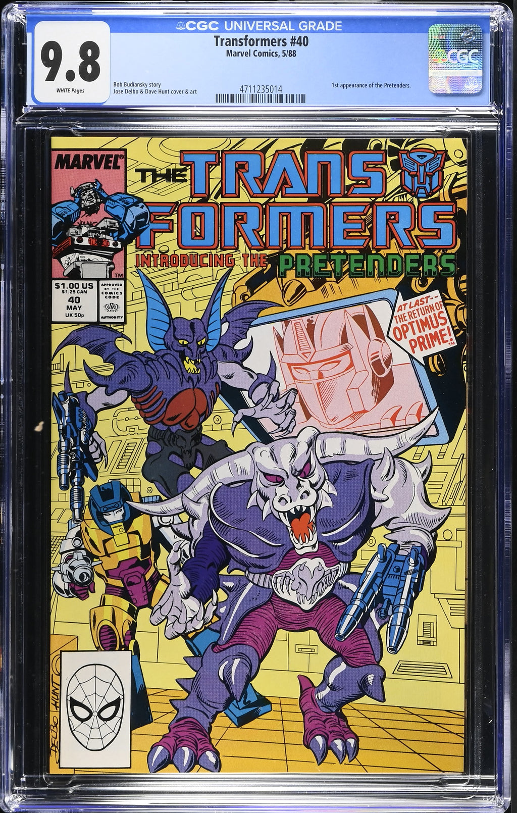 Transformers #40 CGC 9.8