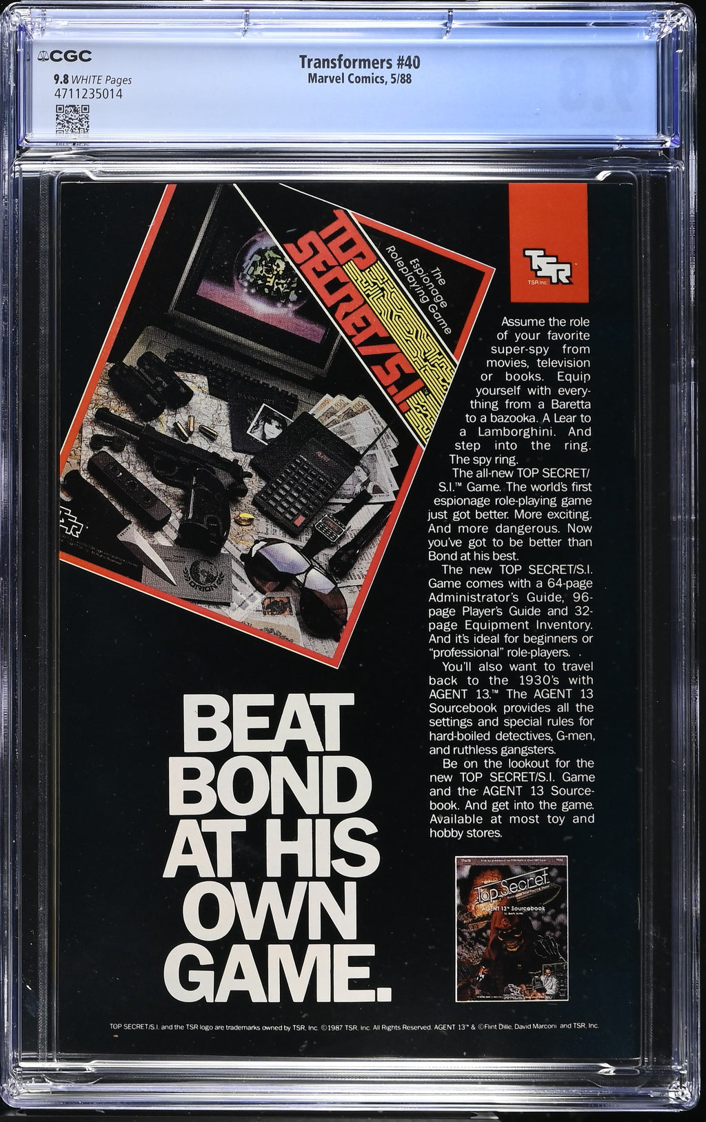 Transformers #40 CGC 9.8